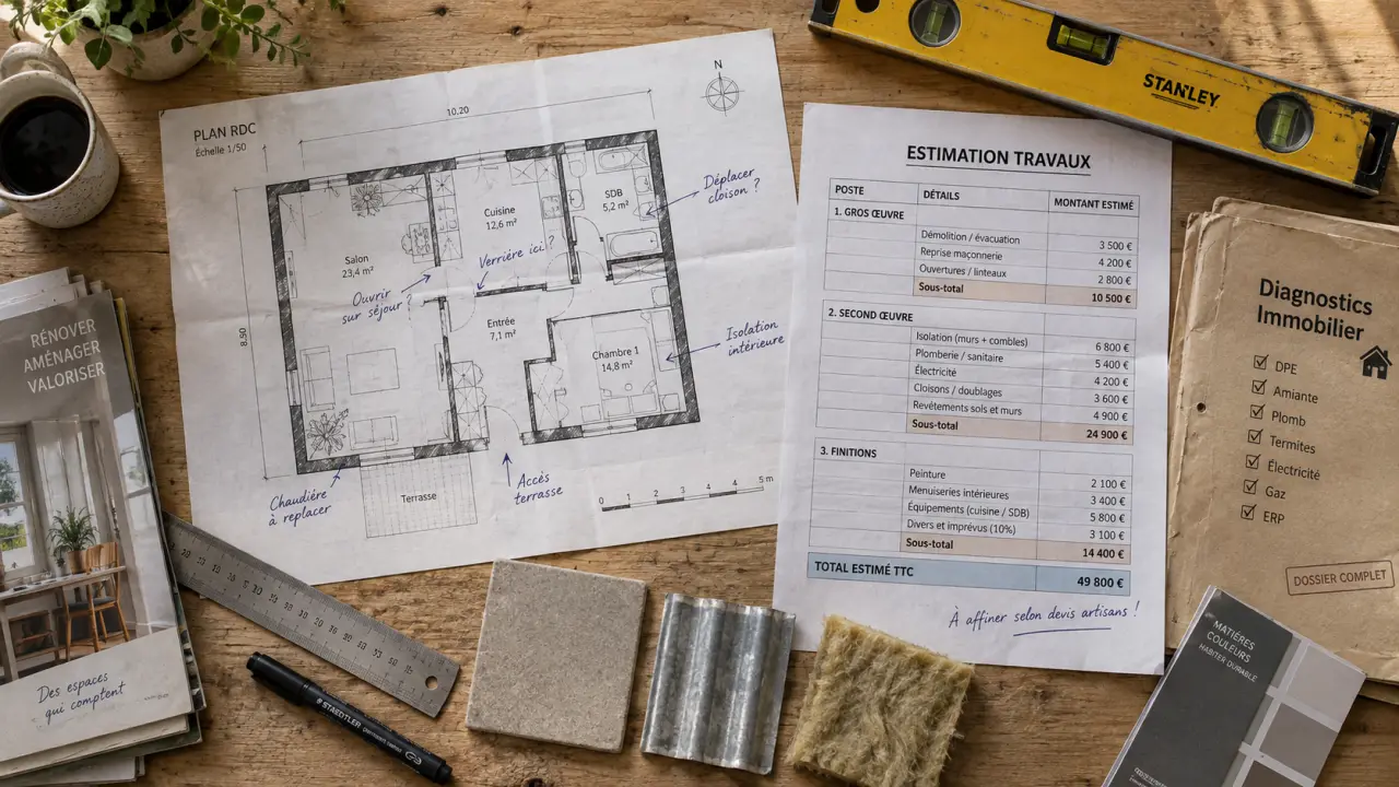 Estimation travaux maison avant achat pour fixer le budget réel
