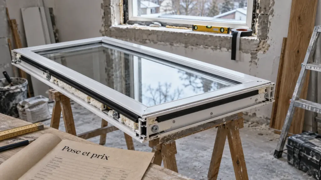 Le prix d’une fenêtre PVC double vitrage dépend surtout de la pose et du chantier