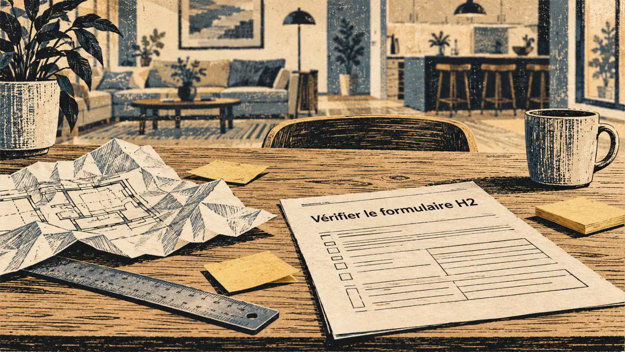 Déclaration h2 cuisine ouverte : éviter double comptage et vérifier la surface