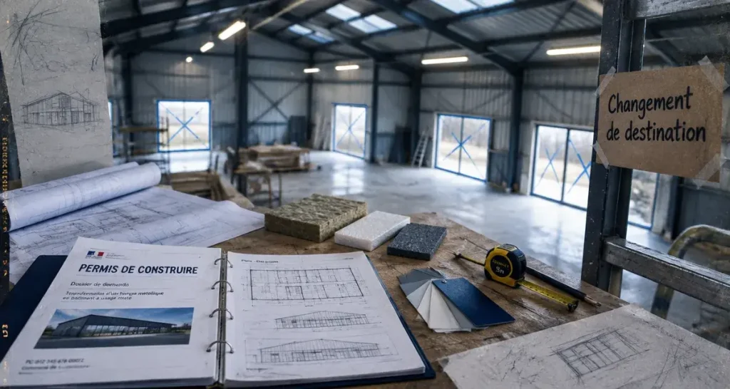 Hangar en maison : le changement de destination avant l&rsquo;achat, pas après