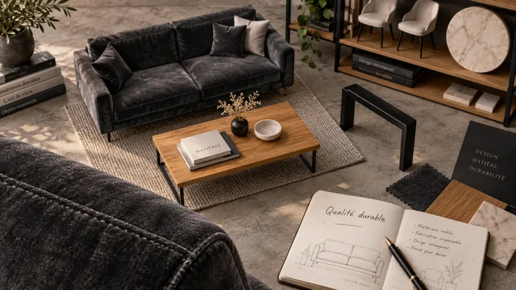 Mobilier design haut de gamme : ce qui distingue une pièce qui dure d&rsquo;un simple objet tendance