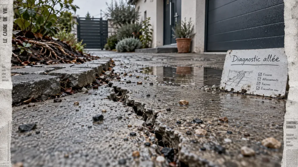 Rénovation d’une allée de maison : réparer, recouvrir ou refaire quand 25 % sont dégradés ?